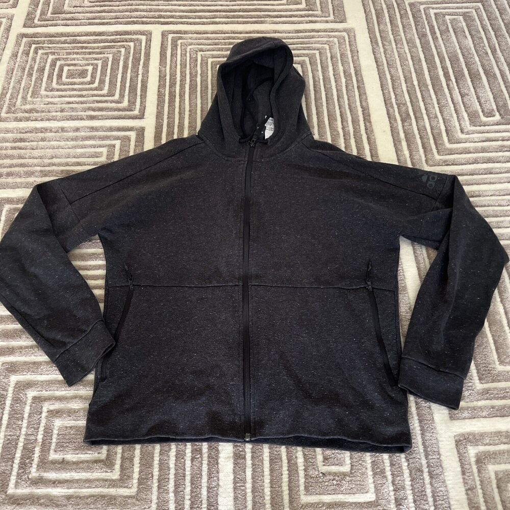 Men's Adidas 3 Stripe Sports Bomber Jacket Black Size XL